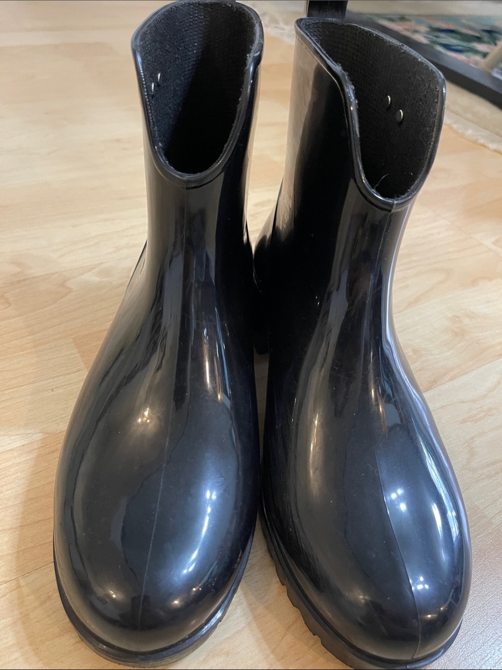 Missoni Black Glossy Rain Ankle Boots - Picture 5 of 5